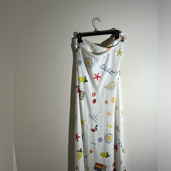 Size XL For Love & Lemons Carla Strapless Maxi Dress - Picture 5 of 9